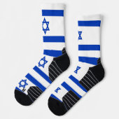 Athletische Crew Sock mit israelischer Flagge Socken (Links)