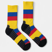 Athletische Crew Sock mit kolumbianischer Flagge Socken (Rechts)