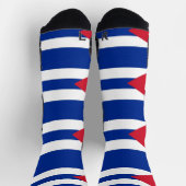 Athletische Crew Sock mit kubanischer Flagge Socken (Oben)