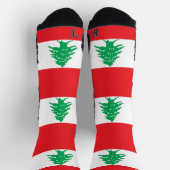 Athletische Crew Sock mit libanesischer Flagge Socken (Oben)