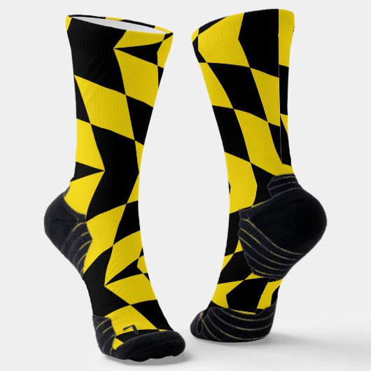 Athletische Crew Sock mit Münchner Flagge, Bayern Socken (Gewinkelt)