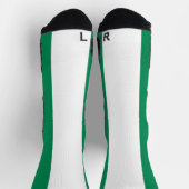 Athletische Crew Sock mit nigerianischer Flagge Socken (Oben)