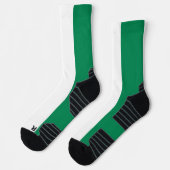Athletische Crew Sock mit nigerianischer Flagge Socken (Links)