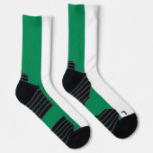 Athletische Crew Sock mit nigerianischer Flagge Socken (Rechts)