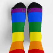 Athletische Crew Sock mit Regenbogenflagge Socken (Oben)