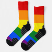 Athletische Crew Sock mit Regenbogenflagge Socken (Links)