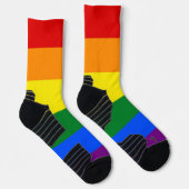 Athletische Crew Sock mit Regenbogenflagge Socken (Rechts)