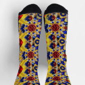 Athletische Crew Sock mit rumänischen Farben Socken (Oben)