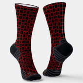 Athletische Crew Sock mit Schwarz-Klassik Design Socken (Gewinkelt)