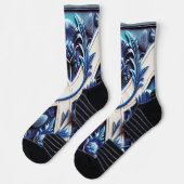 Athletische Crew Sock mit Scottish Thistles Design Socken (Links)