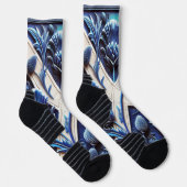 Athletische Crew Sock mit Scottish Thistles Design Socken (Rechts)