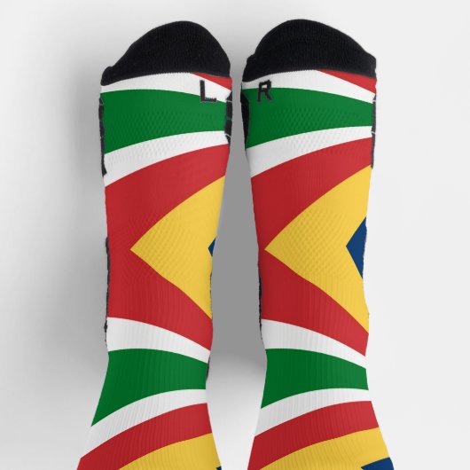 Athletische Crew Sock mit Seychellischen Farben Socken (Oben)