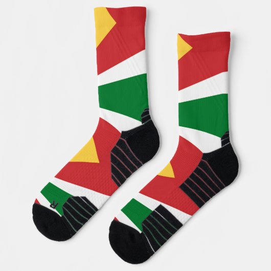 Athletische Crew Sock mit Seychellischen Farben Socken (Links)