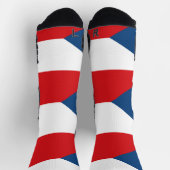 Athletische Crew Sock mit tschechischer Flagge Socken (Oben)
