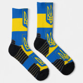 Athletische Crew Sock mit ukrainischer Flagge Socken (Rechts)