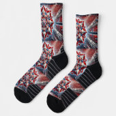 Athletische Crew Socke mit norwegischen Farben (Links)