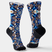 Athletische Crew Socken mit argentinischen Farben (Gewinkelt)