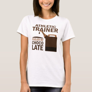 Athletische Trainer-(lustige) Schokolade T-Shirt