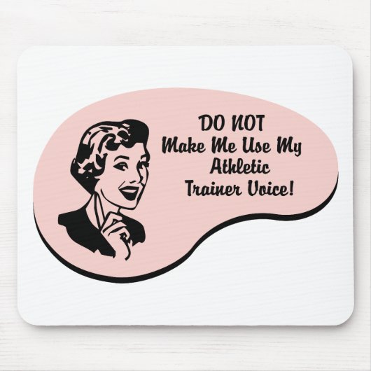 Athletische Trainer-Stimme Mousepad (Vorne)