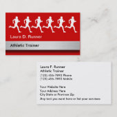 Athletische Trainer-Visitenkarten Visitenkarte (Vorne/Hinten)