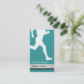 Athletische Trainer-Visitenkarten Visitenkarte (Stehend Vorderseite)