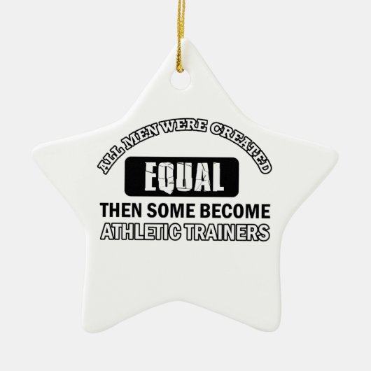 Athletische Trainerentwürfe Keramik Ornament (Vorne)