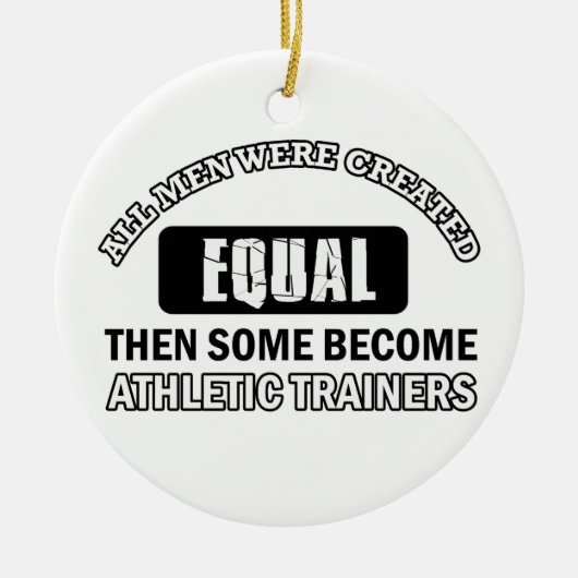 Athletische Trainerentwürfe Keramik Ornament (Vorne)