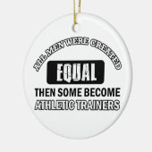 Athletische Trainerentwürfe Keramik Ornament (Links)