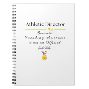 Athletischer Direktor Notizblock