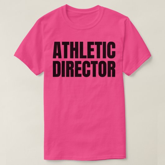 Athletischer Direktor T-Shirt (Design vorne)