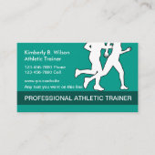Athletischer Fitness-Trainer Visitenkarte (Vorderseite)
