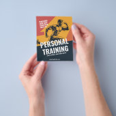 Athletischer Mann in Aktion - Personal Trainer Flyer (Gruppe)