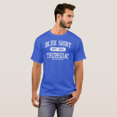 Athletischer T - Shirt blaues Shirt-Donnerstags (Vorne ganz)