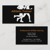 Athletischer Trainer-Entwurf Visitenkarte (Vorne/Hinten)