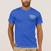 Athletisches PICKLEBALL-Logo auf hellen Royal Blue
