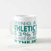 Athletisches Talent des Trainer-3% Kaffeetasse (Vorderseite Links)