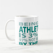 Athletisches Talent des Trainer-3% Kaffeetasse (Links)