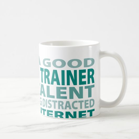 Athletisches Talent des Trainer-3% Kaffeetasse (Rechts)