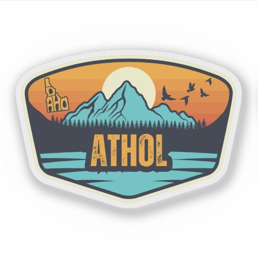 Athol, Idaho Aufkleber (Vorderseite)