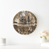 Athrochrous Futuristic City Große Wanduhr (Zuhause)