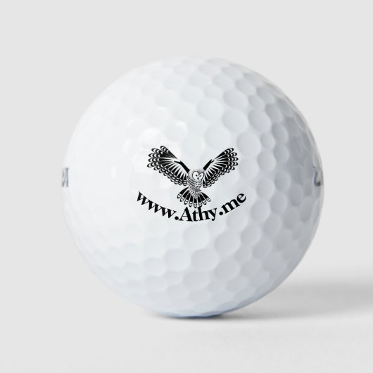 Athy Ireland Owl Design Golf Ball (Vorderseite)