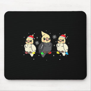 Atiel Bird Christmas Lights Funny Pet Xmas Geschen Mousepad