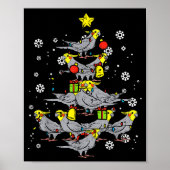 Atiel Christmas Tree Bird Cute Xmas Animal Men Wom Poster (Vorne)