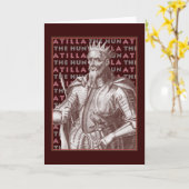 Atilla the Hun - Einzigartige Grußkarte Karte (Gelbe Blume)