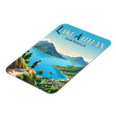 Atitlán-See Guatemala Magnet (Linke Seite)