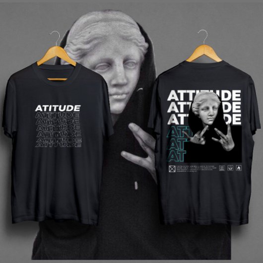 ATITUDE Michelangelos David Graphic Style Classic T-Shirt