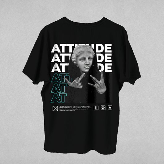 ATITUDE Michelangelos David Graphic Style Classic T-Shirt