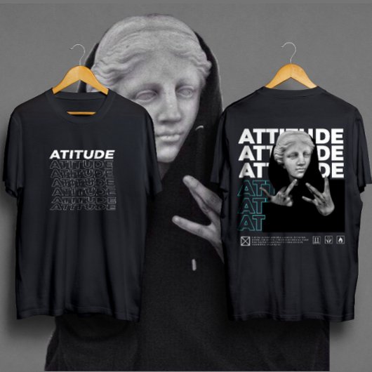 ATITUDE Michelangelos David Graphic Style Classic T-Shirt