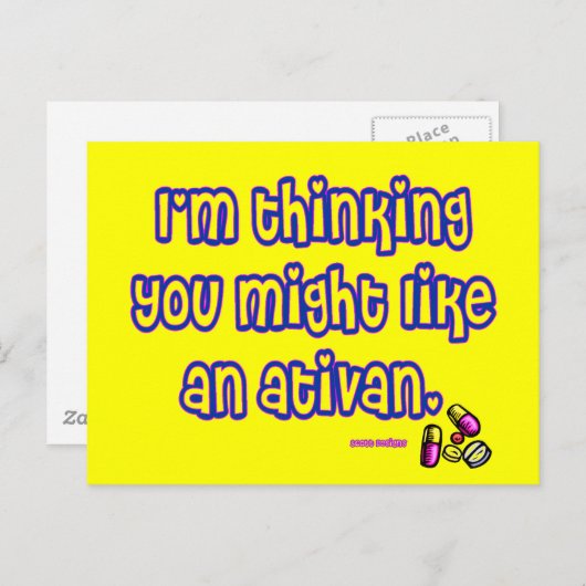 Ativan Postcard Postkarte (Vorne/Hinten)