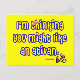 Ativan Postcard Postkarte